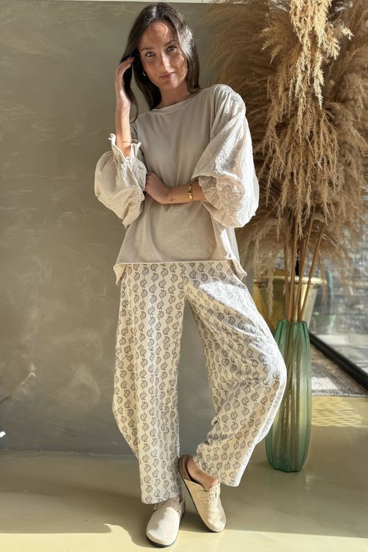 Atik Batwing Top Calico - p